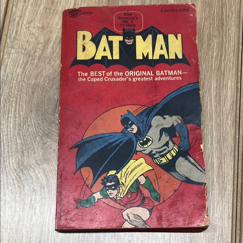 Batman Red and Yellow Comic Art Print